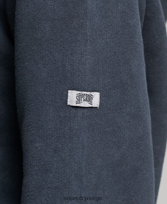 Superdry svart klær 86P46D3300 merke hettegenser i metall kvinner