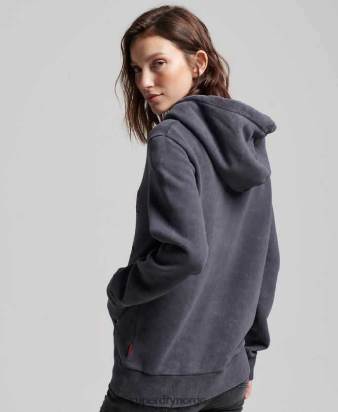 Superdry svart klær 86P46D3367 vintage merch store hettegenser kvinner