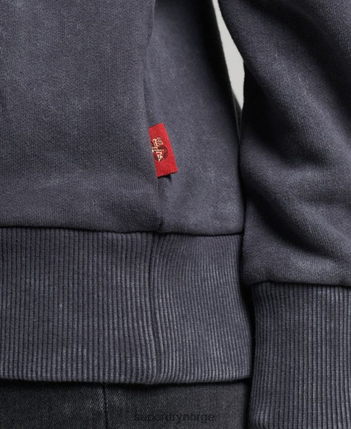 Superdry svart klær 86P46D3367 vintage merch store hettegenser kvinner