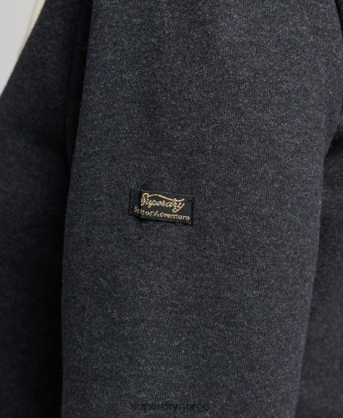 Superdry svart klær 86P46D3461 vintage hettegenser med blomsterskript kvinner