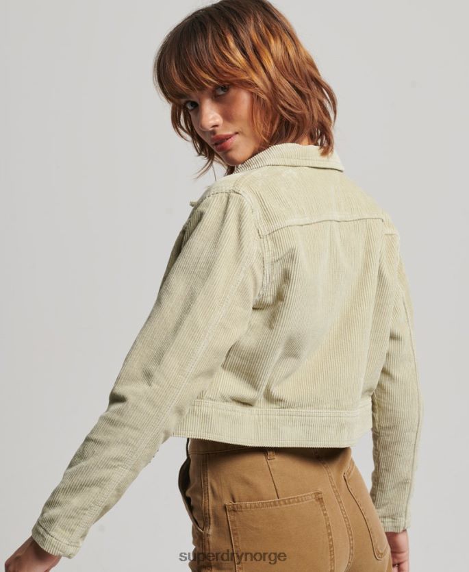 Superdry beige klær 86P46D2031 jakke med beskåret ledning kvinner