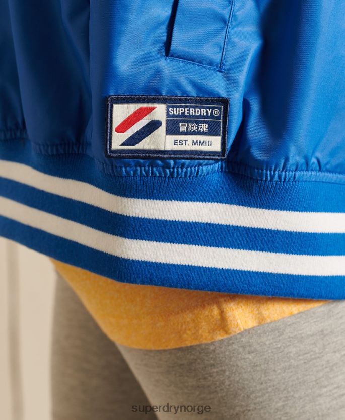 Superdry blå klær 86P46D3852 oversized varsity baseballjakke kvinner