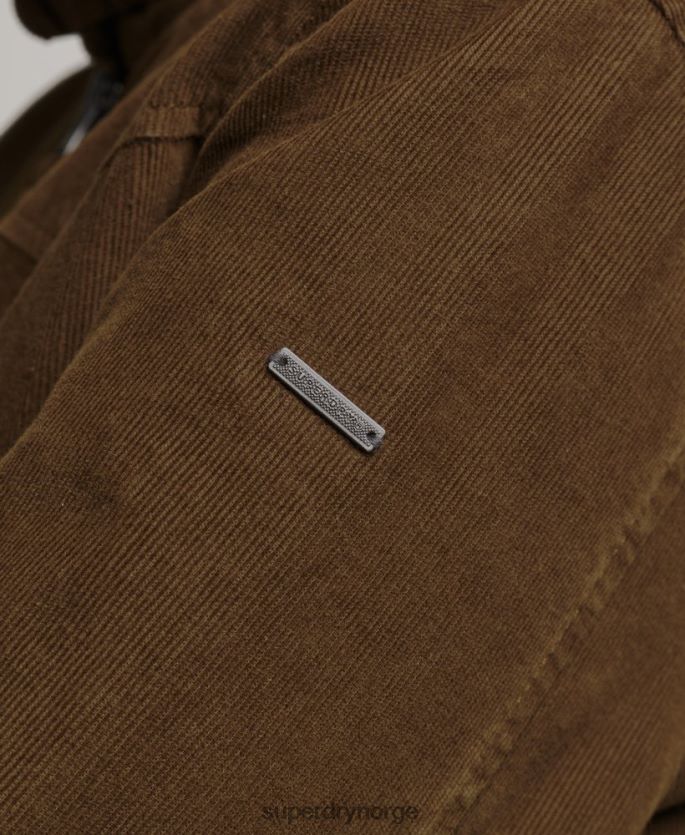 Superdry brun klær 86P46D5438 borg fôret indie-jakke kvinner