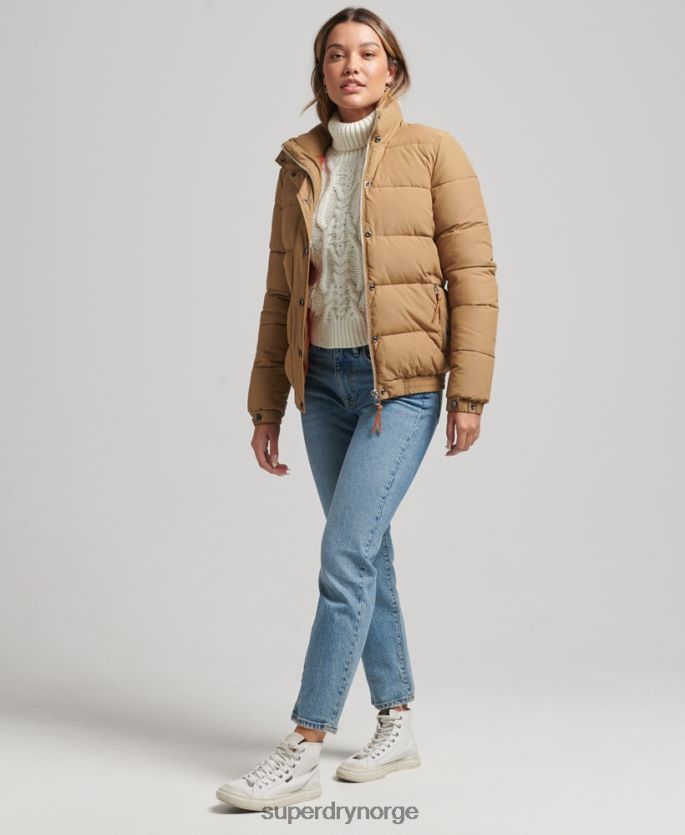Superdry brun klær 86P46D5495 vintage fjelljakke kvinner
