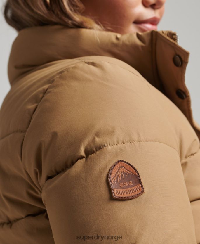 Superdry brun klær 86P46D5495 vintage fjelljakke kvinner