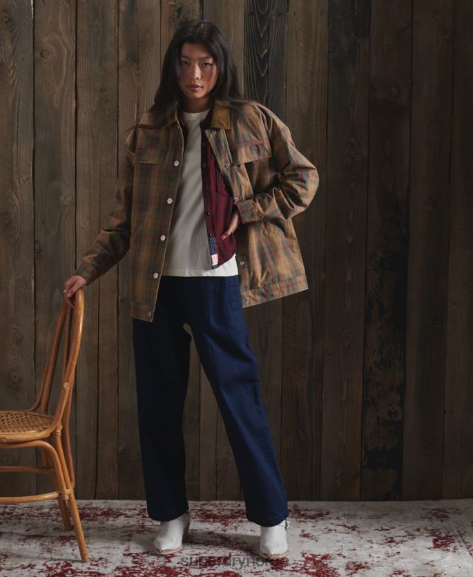 Superdry brun klær 86P46D5549 begrenset opplag dry cruiser jakke kvinner