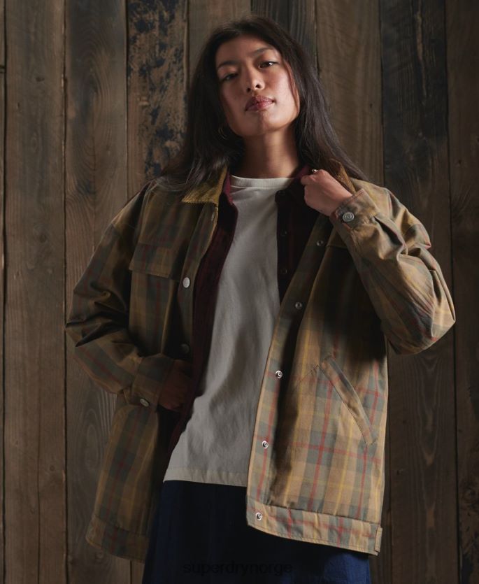 Superdry brun klær 86P46D5549 begrenset opplag dry cruiser jakke kvinner
