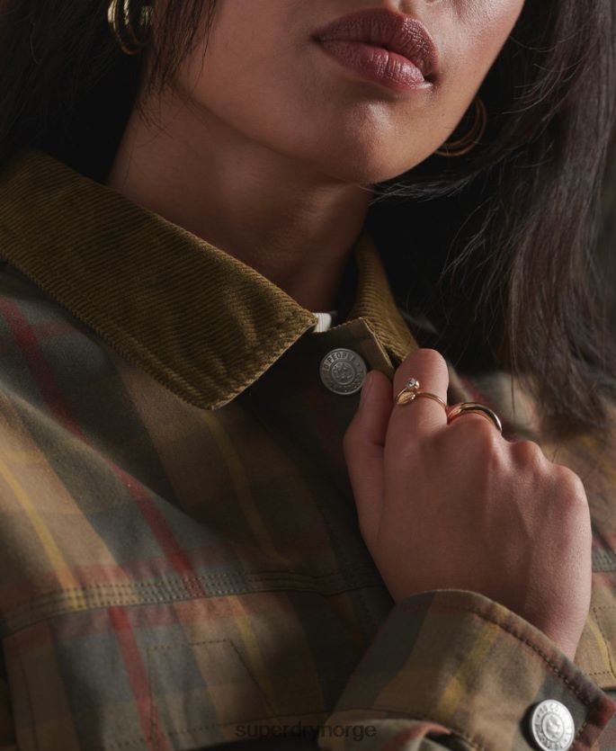 Superdry brun klær 86P46D5549 begrenset opplag dry cruiser jakke kvinner