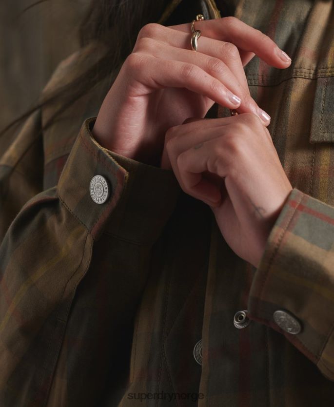 Superdry brun klær 86P46D5549 begrenset opplag dry cruiser jakke kvinner