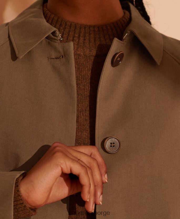 Superdry brun klær 86P46D5692 begrenset opplag klassisk mac kvinner