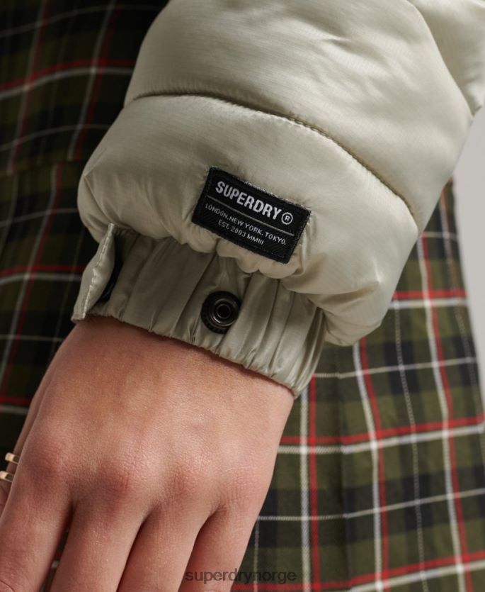 Superdry grå klær 86P46D3614 lett, beskåret sportsjakke kvinner