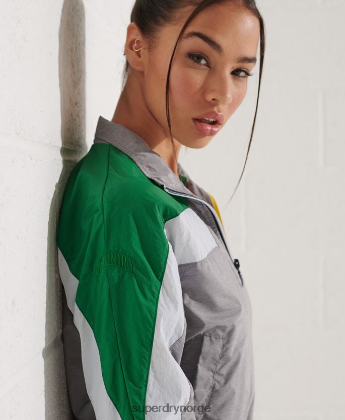 Superdry grå klær 86P46D5645 dolman overhead track top kvinner