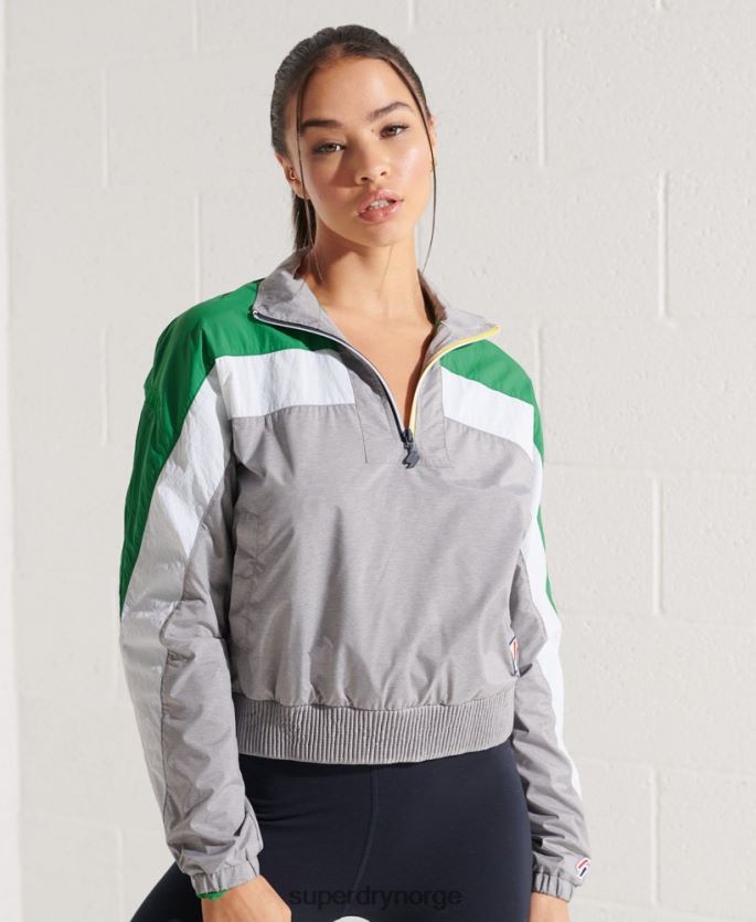 Superdry grå klær 86P46D5645 dolman overhead track top kvinner
