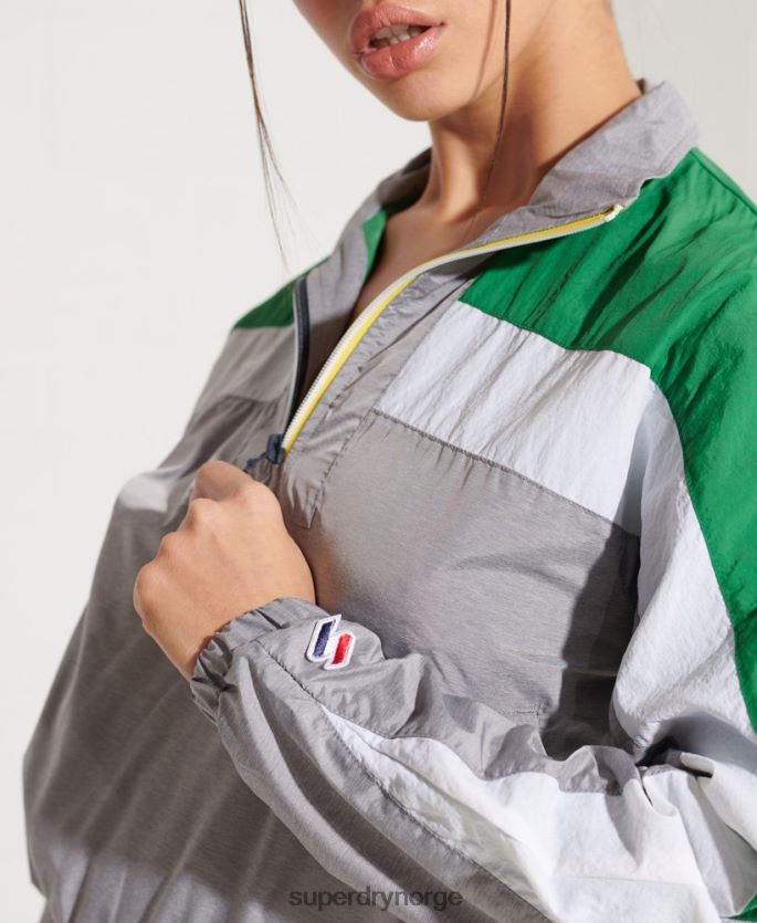 Superdry grå klær 86P46D5645 dolman overhead track top kvinner