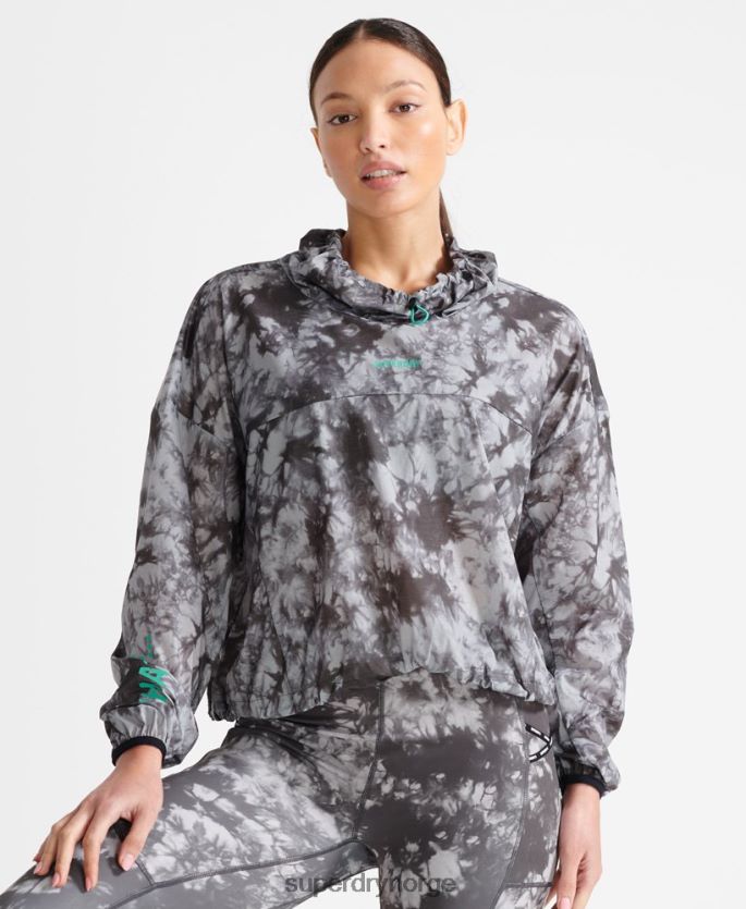 Superdry grå klær 86P46D5665 kjøre lett regnskall kvinner