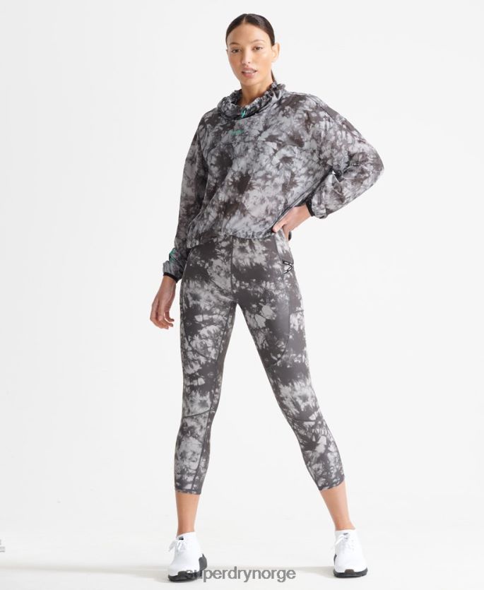 Superdry grå klær 86P46D5665 kjøre lett regnskall kvinner