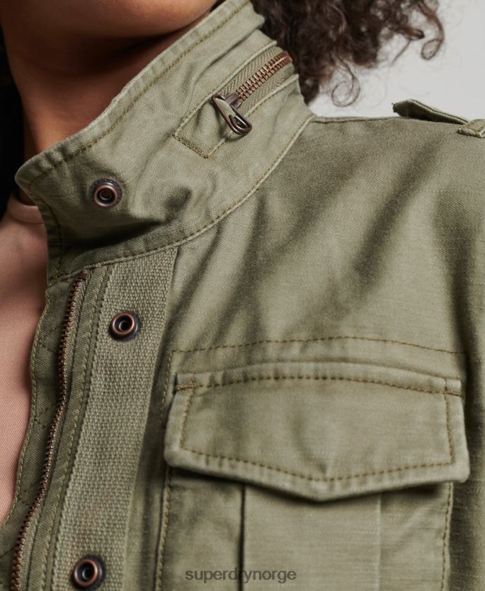 Superdry grønn klær 86P46D1992 vintage m65 jakke kvinner