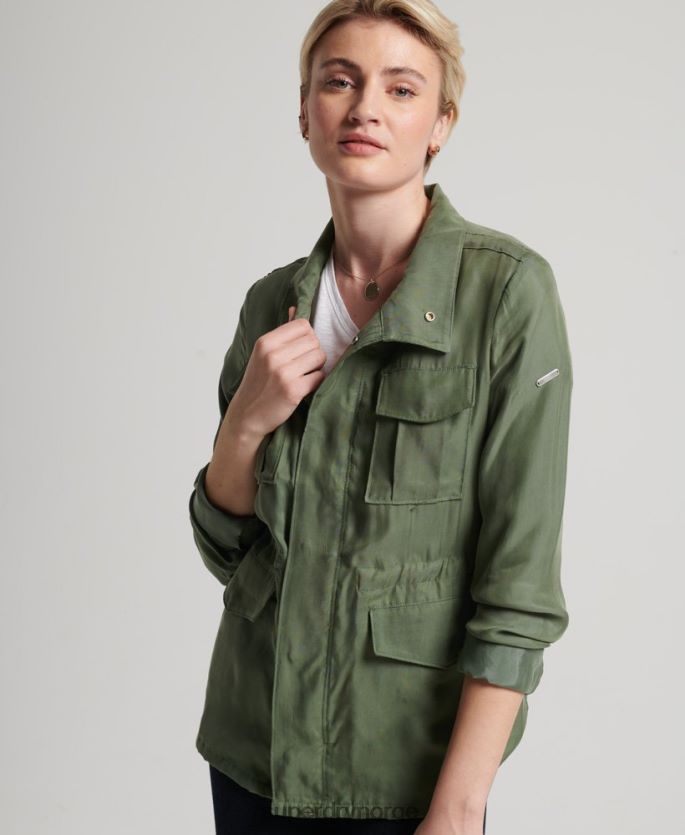 Superdry grønn klær 86P46D3544 cupro m65 jakke kvinner