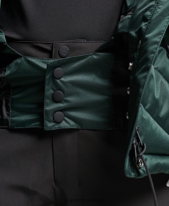 Superdry grønn klær 86P46D3680 snow luxe pufferjakke kvinner