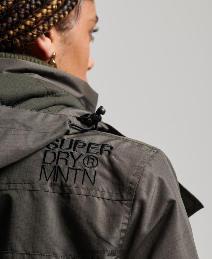 Superdry grønn klær 86P46D3728 fjell sd-vindjakke kvinner