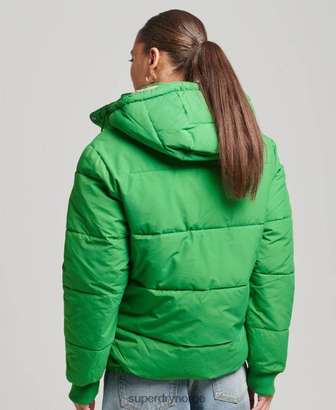Superdry grønn klær 86P46D5453 oversized fjelljakke kvinner