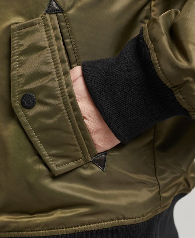 Superdry grønn klær 86P46D5508 energy ma2 bomberjakke kvinner