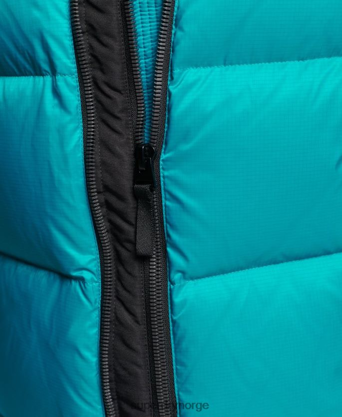 Superdry grønn klær 86P46D5631 sportstyle kode pufferjakke kvinner