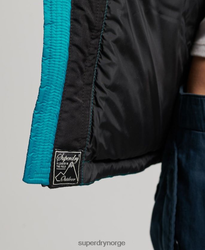 Superdry grønn klær 86P46D5631 sportstyle kode pufferjakke kvinner