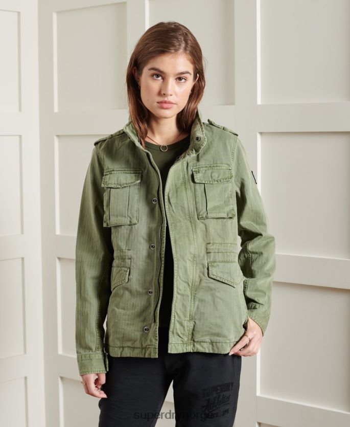 Superdry grønn klær 86P46D5681 camari rookie jakke kvinner