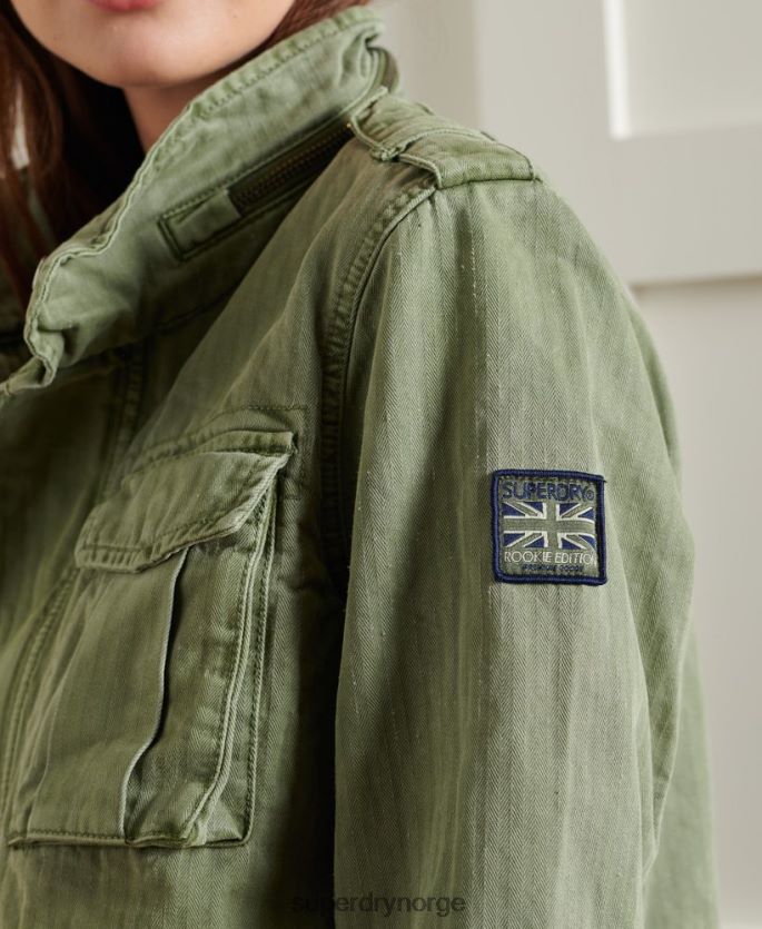 Superdry grønn klær 86P46D5681 camari rookie jakke kvinner