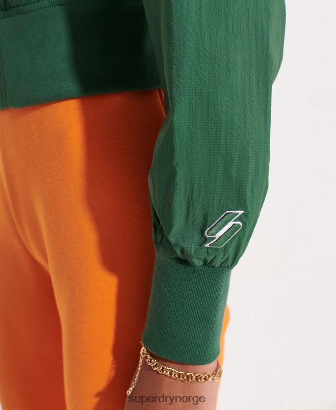 Superdry grønn klær 86P46D5698 code energy sd-windrunner jakke kvinner