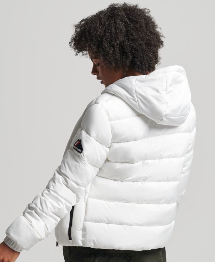 Superdry hvit klær 86P46D5556 spirit sports puffer kvinner