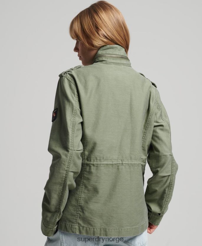 Superdry kaki klær 86P46D3516 vintage m65 jakke kvinner