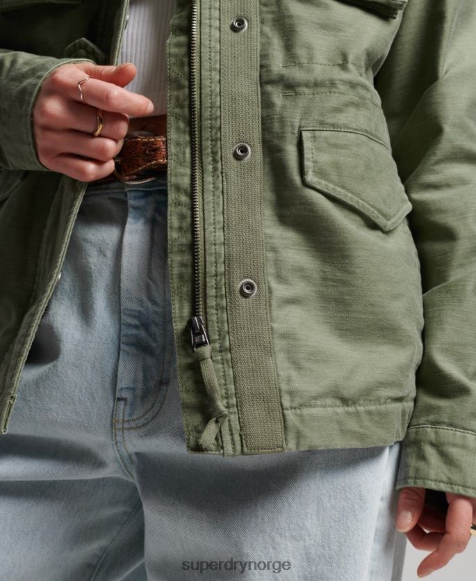 Superdry kaki klær 86P46D3516 vintage m65 jakke kvinner