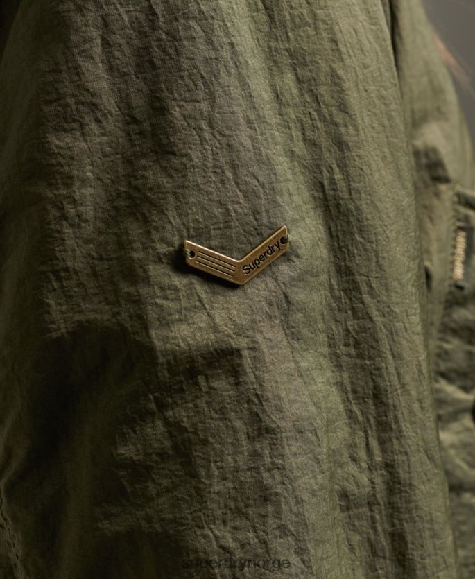 Superdry kaki klær 86P46D5569 militær aviator ma1 bomberjakke kvinner