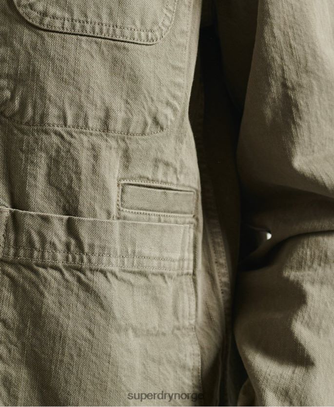 Superdry kaki klær 86P46D5690 begrenset opplag dry artist jakke kvinner