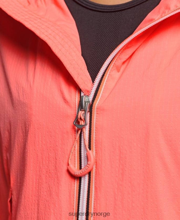 Superdry korall klær 86P46D3611 kode standard logo lettvektsjakke kvinner