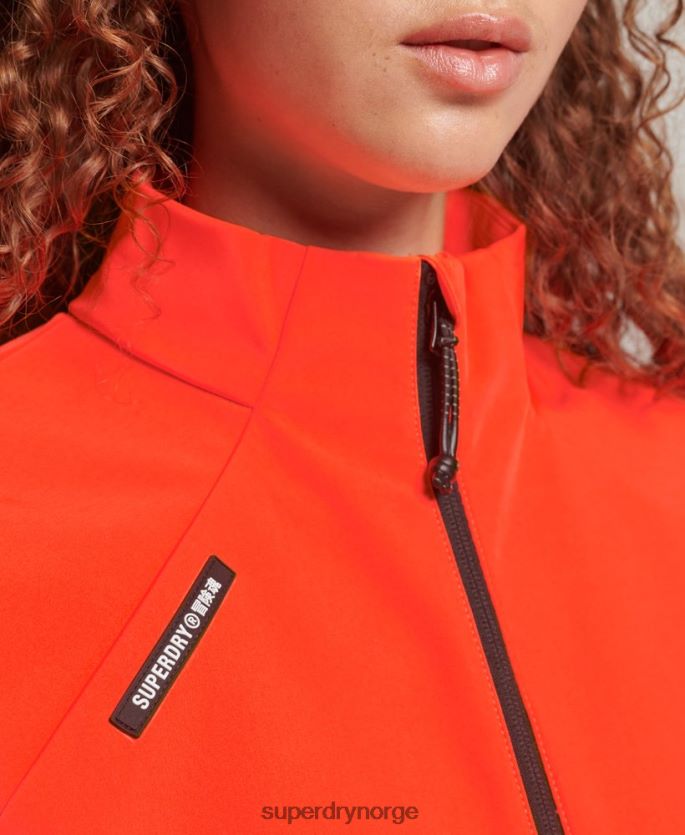 Superdry korall klær 86P46D3703 tech softshell treningsjakke kvinner