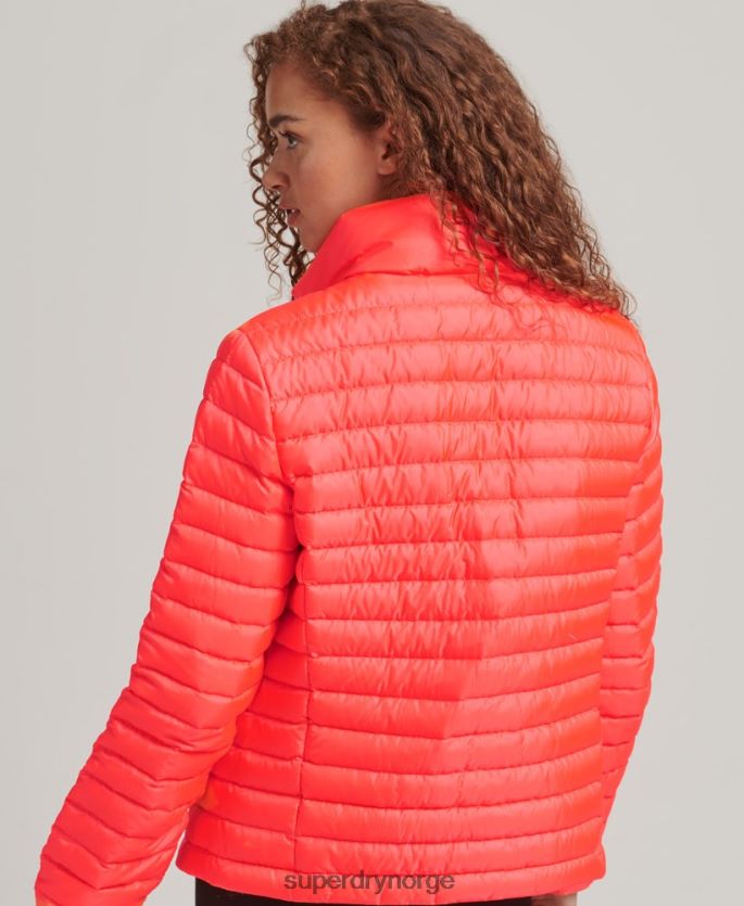 Superdry korall klær 86P46D3714 tech core dunjakke kvinner