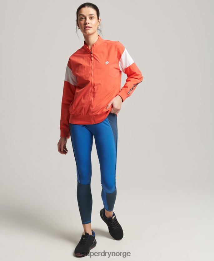 Superdry korall klær 86P46D5489 train oversized bomberjakke kvinner