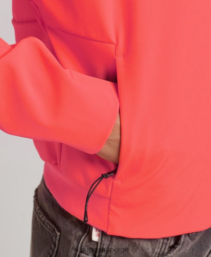 Superdry korall klær 86P46D5499 tech crop softshell-jakke kvinner