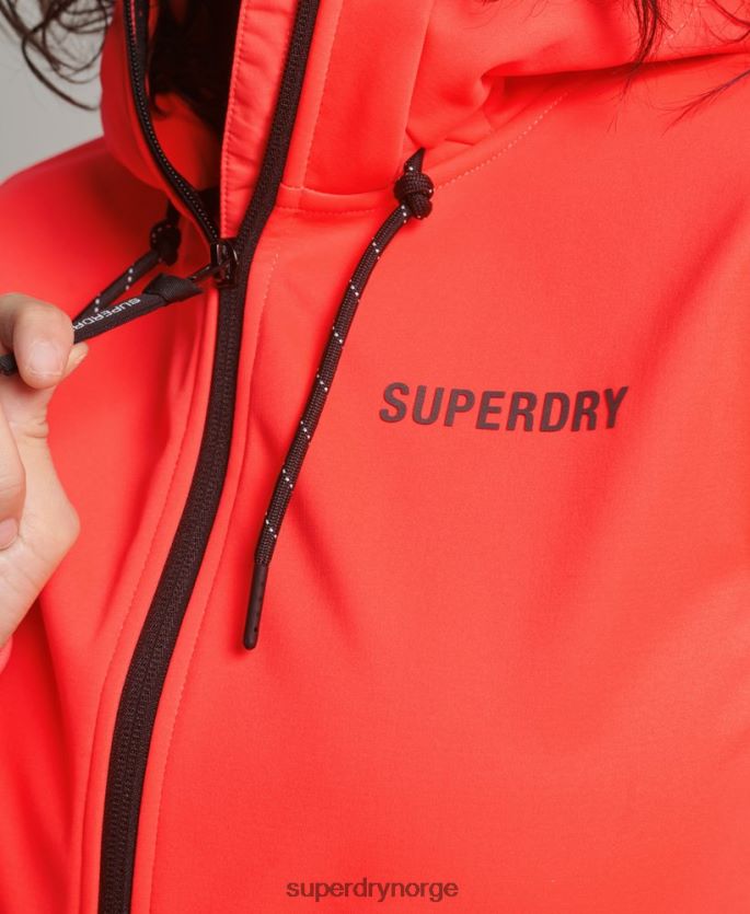 Superdry korall klær 86P46D5597 tech softshell jakke kvinner