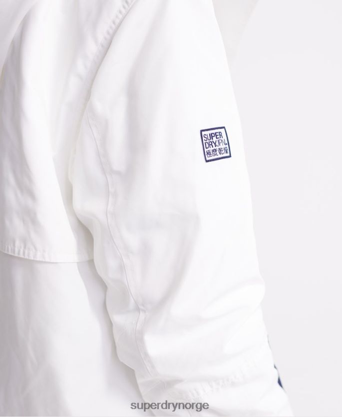 Superdry krem klær 86P46D3857 langermet nødvendighet 4 i 1 jakke kvinner