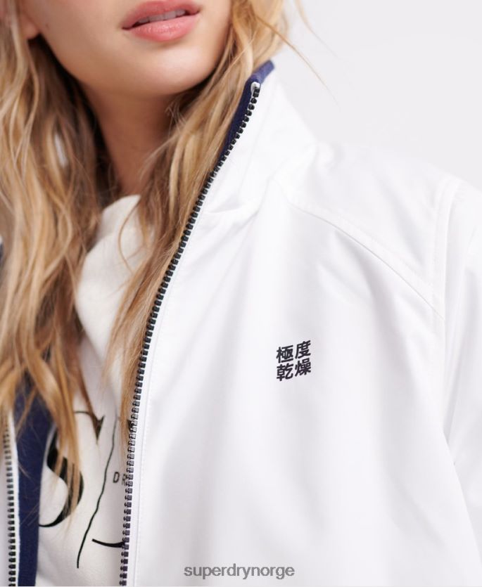 Superdry krem klær 86P46D3857 langermet nødvendighet 4 i 1 jakke kvinner