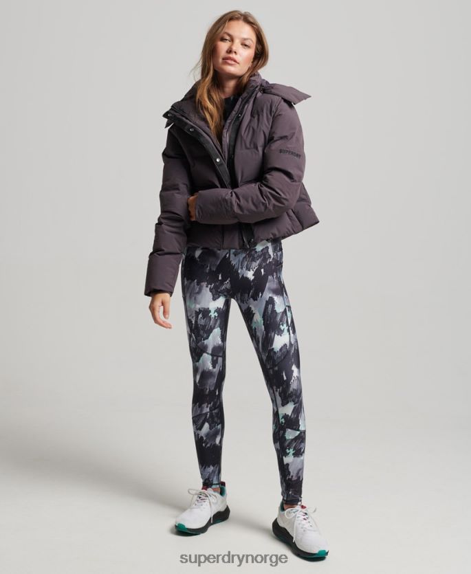 Superdry lilla klær 86P46D5456 train boxy puffer jakke kvinner