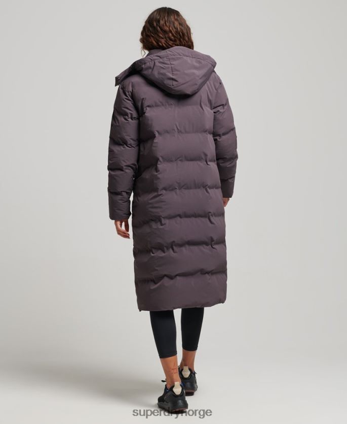 Superdry lilla klær 86P46D6342 polstret jakke med langline kvinner