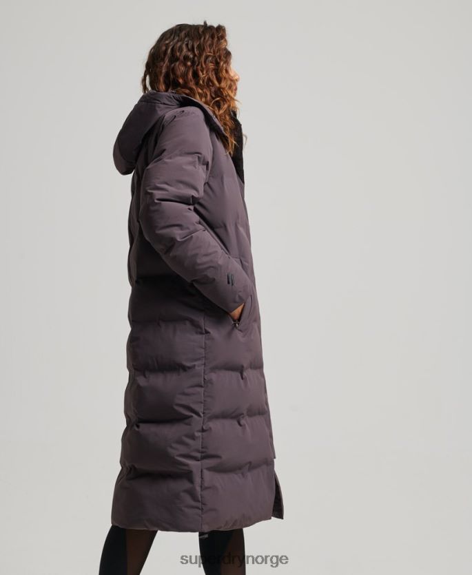 Superdry lilla klær 86P46D6342 polstret jakke med langline kvinner