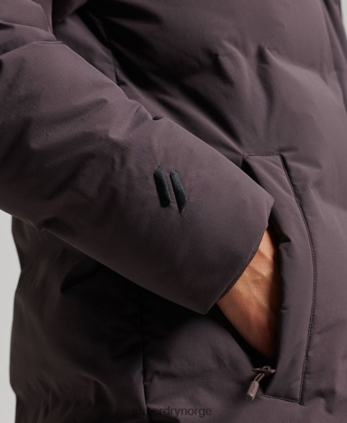 Superdry lilla klær 86P46D6342 polstret jakke med langline kvinner