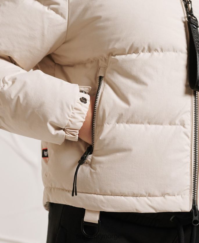 Superdry lysegrå klær 86P46D5730 yama-no-kami dunjakke kvinner