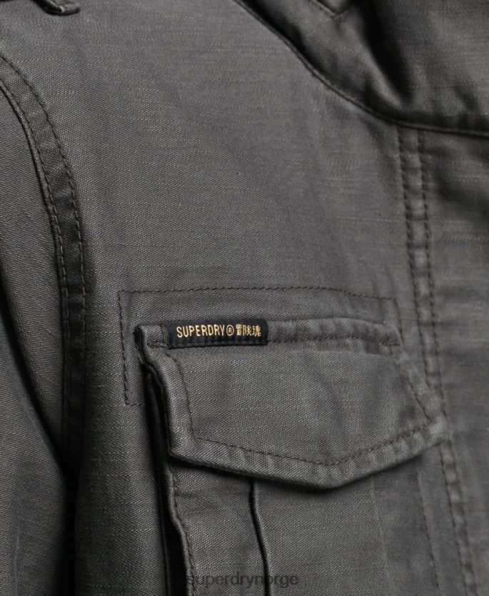 Superdry mørk grå klær 86P46D3539 vintage m65 jakke kvinner
